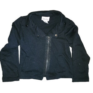 Little LASS Black Zip-Up Sweatshirt